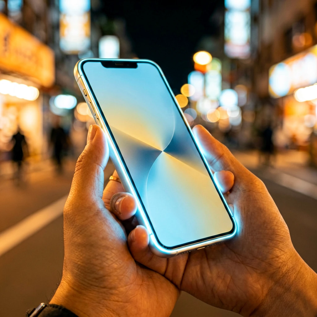 WavePay ဖုန်းဖန်သားပြင် အလင်းရောင် အနီးကပ်ပုံ